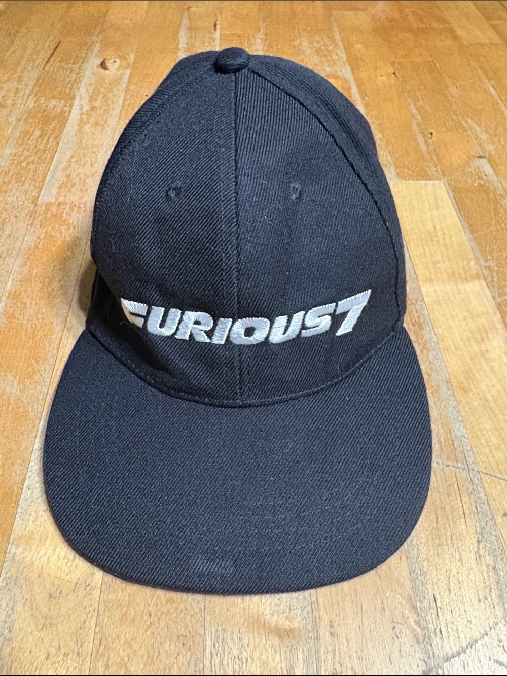 FURIOUS7 Black Embroidered Baseball Cap